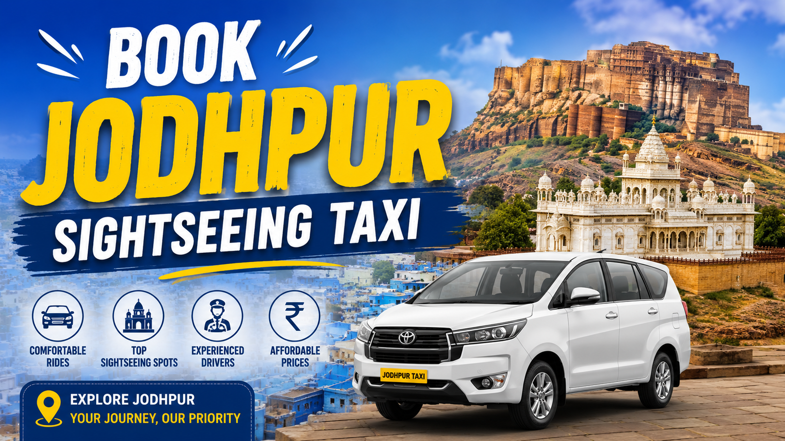 Jodhpur sightseeing taxi booking guide for first-time visitors
