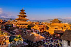 Travelers exploring Nepal mountains, trekking trails, and local cultural villages during a Nepal tour experience.